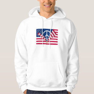 Patriottisch en vredelievend hoodie