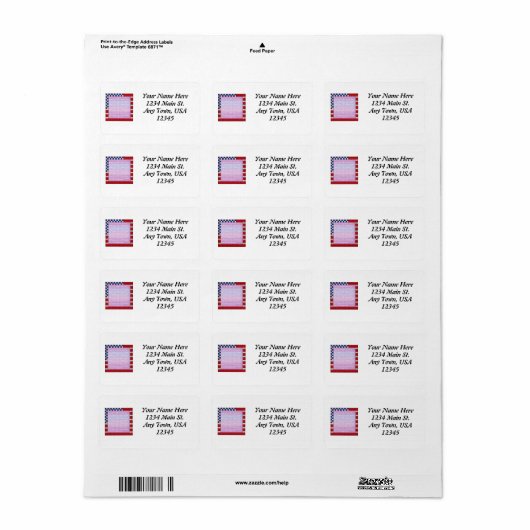 Patriottisch Etiket (Full Sheet)
