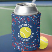 Patriottisch Feestelijk Vuurwerk Tennisser Team Blikjeskoeler