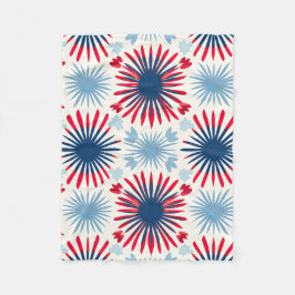 Patriottisch Fireworks-patroon Fleece Deken