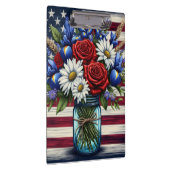 Patriottisch, floraal verdrietig Amerikaans Klembord (Rechts)