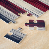 Patriottisch, floraal verdrietig Amerikaans Legpuzzel (Zijkant)