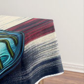 Patriottisch, floraal verdrietig Amerikaans Tafelkleed (Voorbeeld)