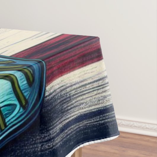 Patriottisch, floraal verdrietig Amerikaans Tafelkleed (Voorbeeld)