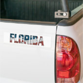 Patriottisch Florida op Amerikaanse vlag Bumpersticker (Op Truck)