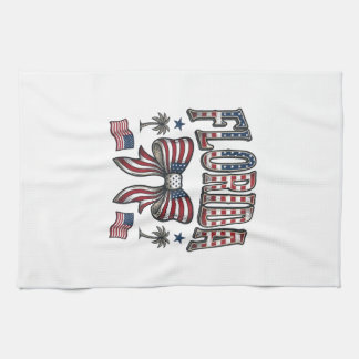 Patriottisch Florida Vintage Strik 4 juli T-shirt Theedoek