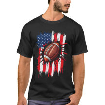 Patriottisch Football 4 juli Amerikaanse vlag