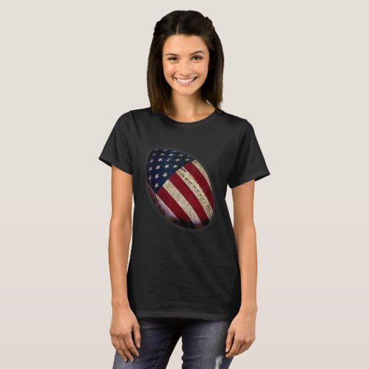 Patriottisch Football 4 juli Mannen VS Amerikaanse T-shirt (Voorkant volledig)