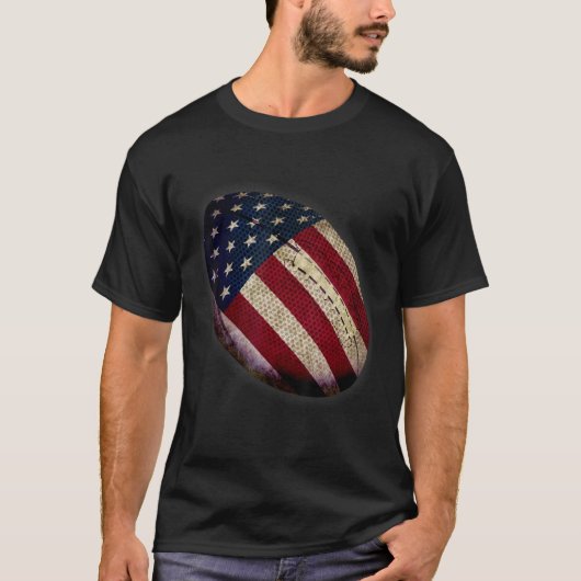 Patriottisch Football 4 juli Mannen VS Amerikaanse T-shirt (Voorkant)