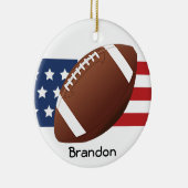 Patriottisch Football Design Ornament (Rechts)