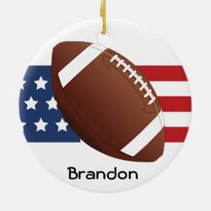 Patriottisch Football Design Ornament