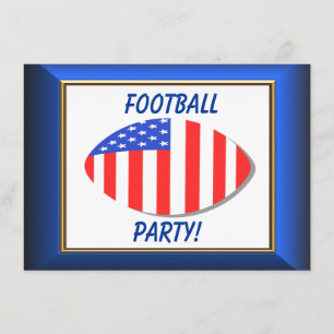 Patriottisch Football Uitnodiging Briefkaart