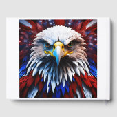 Patriottisch fractal eagles-T-shirt Gastenboek (Achterkant)