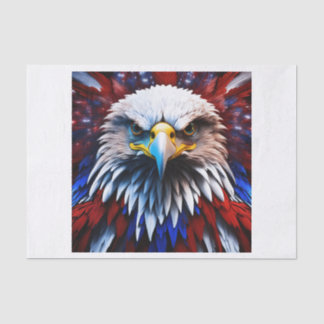 Patriottisch fractal eagles-T-shirt Tissuepapier