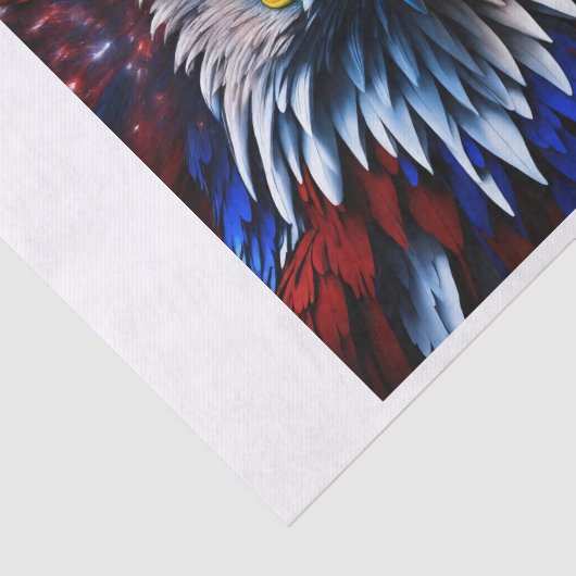 Patriottisch fractal eagles-T-shirt Tissuepapier (Detail)