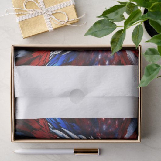 Patriottisch fractal eagles-T-shirt Tissuepapier (Geschenk)