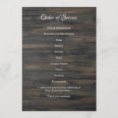 Patriottisch Funeral American Flag Veteran Memoria Programmakaart (Achterkant)