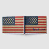 Patriottisch gastenboek met Amerikaanse vlag (Volledig)