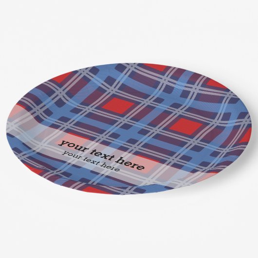 Patriottisch geblazen papieren bordje (Gekanteld)