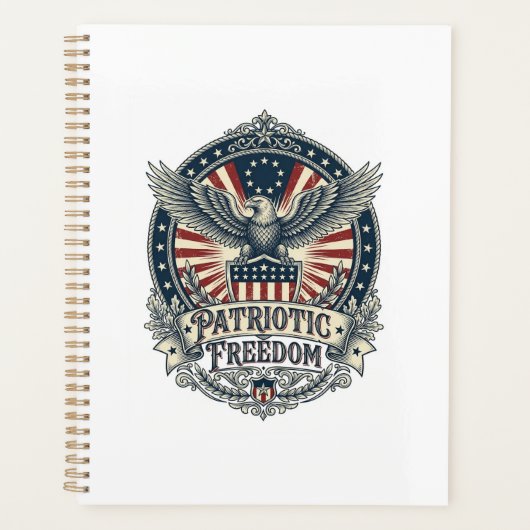 Patriottisch Geboortejaar Serie Vector Grafische T Planner (Voorkant)