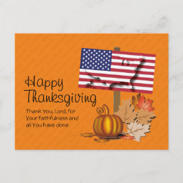 patriottisch | Geef Bedankt | AMERIKAANSE THANKSGI Briefkaart