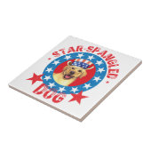 Patriottisch geel laboratorium tegeltje (Zijkant)