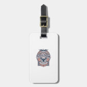 Patriottisch geloof boven vrees USA Vector Graphic Bagagelabel (Voorkant verticaal)