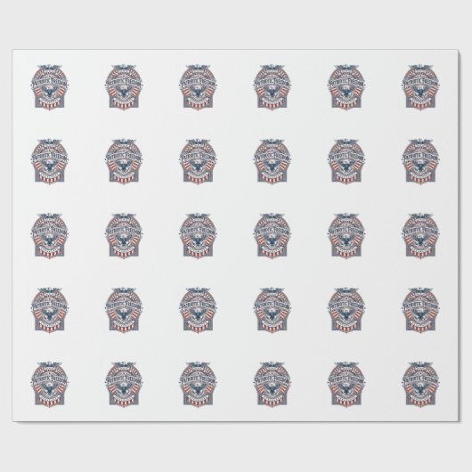 Patriottisch geloof boven vrees USA Vector Graphic Cadeaupapier (Vlak)