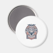 Patriottisch geloof boven vrees USA Vector Graphic Magneet (Voorkant / Achterkant)
