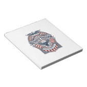 Patriottisch geloof boven vrees USA Vector Graphic Notitieblok (Schuin)