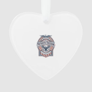 Patriottisch geloof boven vrees USA Vector Graphic Ornament