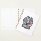 Patriottisch geloof boven vrees USA Vector Graphic Planner (Display)