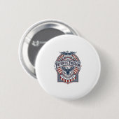 Patriottisch geloof boven vrees USA Vector Graphic Ronde Button 5,7 Cm (Voorkant /achterkant)