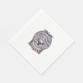 Patriottisch geloof boven vrees USA Vector Graphic Servet (Hoek)
