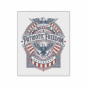 Patriottisch geloof boven vrees USA Vector Graphic Sticker (Voorkant)