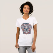 Patriottisch geloof boven vrees USA Vector Graphic T-shirt (Voorkant volledig)