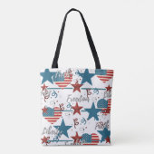 Patriottisch geloof, vrijheid en vrijheid tote bag (Achterkant)