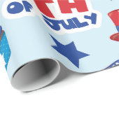 Patriottisch geluk op 4 juli cadeaupapier (Rol Hoek)