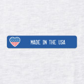 Patriottisch gemaakt in de Verenigde Staten, aange Labels (Design 1)