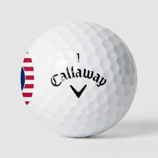 Patriottisch gepersonaliseerd monogram Amerikaanse Golfballen (Logo)