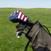 Patriottisch gepersonaliseerd monogram Amerikaanse Golfheadcover (Insitu)