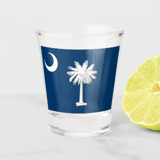 Patriottisch geschoten glas met vlag van South Car