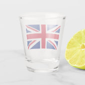 Patriottisch geschoten glas met vlag van Verenigd  (Achterkant)