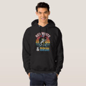 Patriottisch Gevist Rood Wit & Bruh Hoodie (Voorkant volledig)