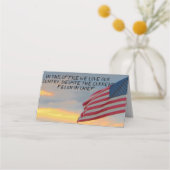 Patriottisch gevouwen plaatskaart plaatskaartje (Voorkant)