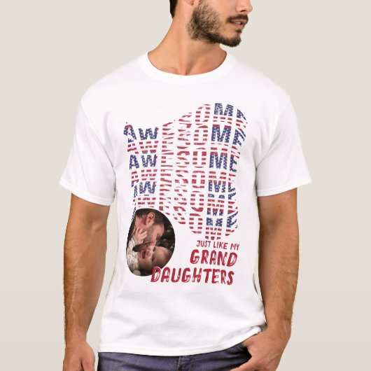 Patriottisch Geweldige net als een dochter van pas T-shirt (Voorkant)