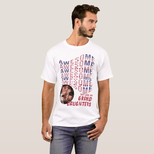Patriottisch Geweldige net als een dochter van pas T-shirt (Voorkant volledig)