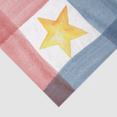 Patriottisch Gingham Amerika 4 juli Zomer Tissuepapier (Detail)