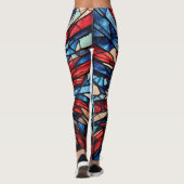 Patriottisch Glas in lood Leggings (Achterkant)