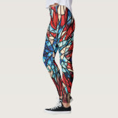 Patriottisch Glas in lood Leggings (Links)